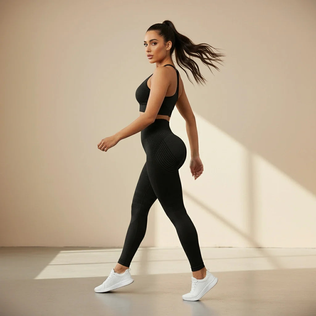 Leggings de compression 3D anti-cellulite