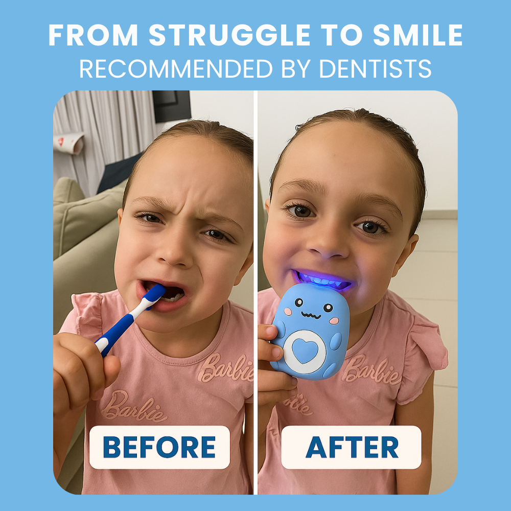 Brosse à dents électrique en forme de U pour enfants