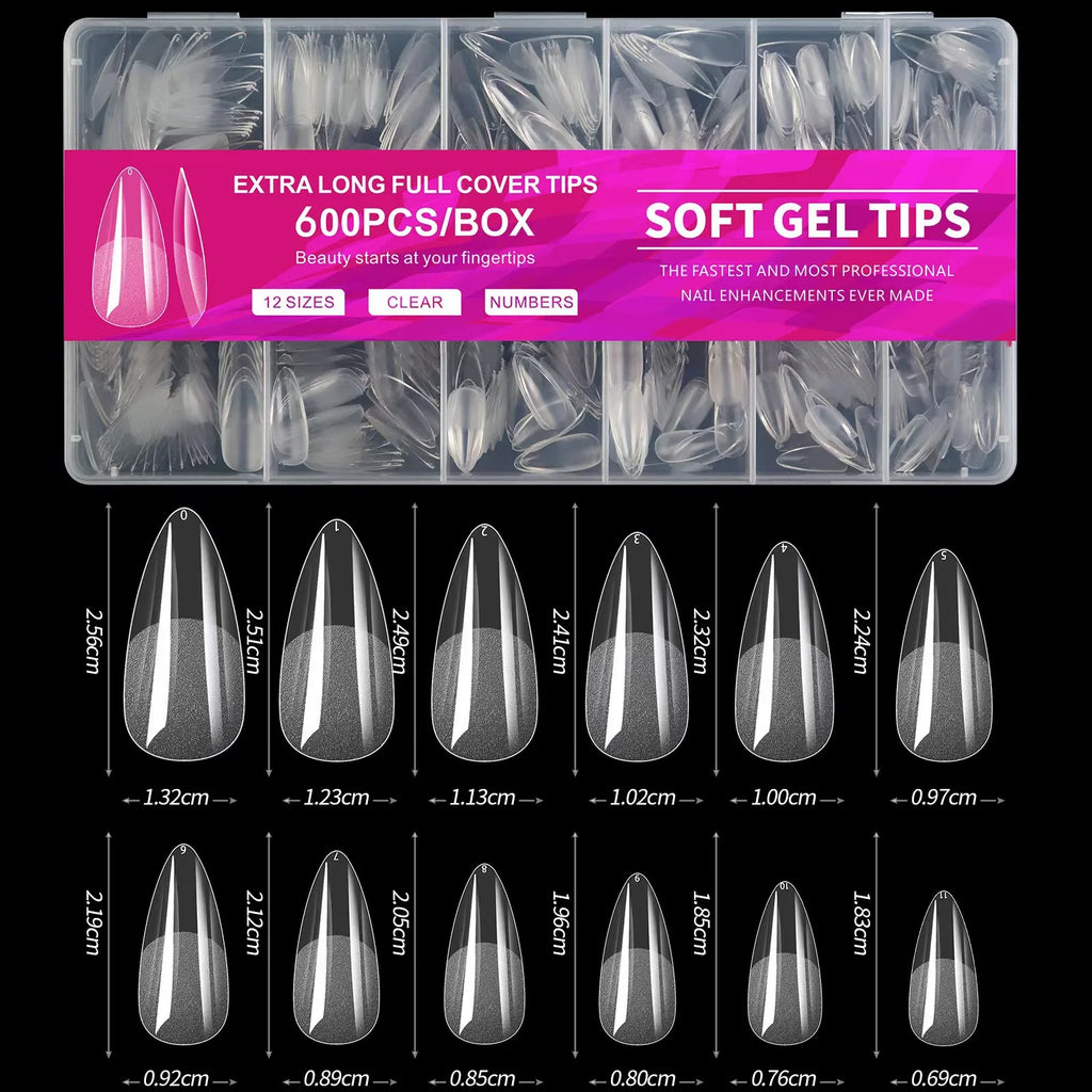 GlamShape 600 Nail Tips Set