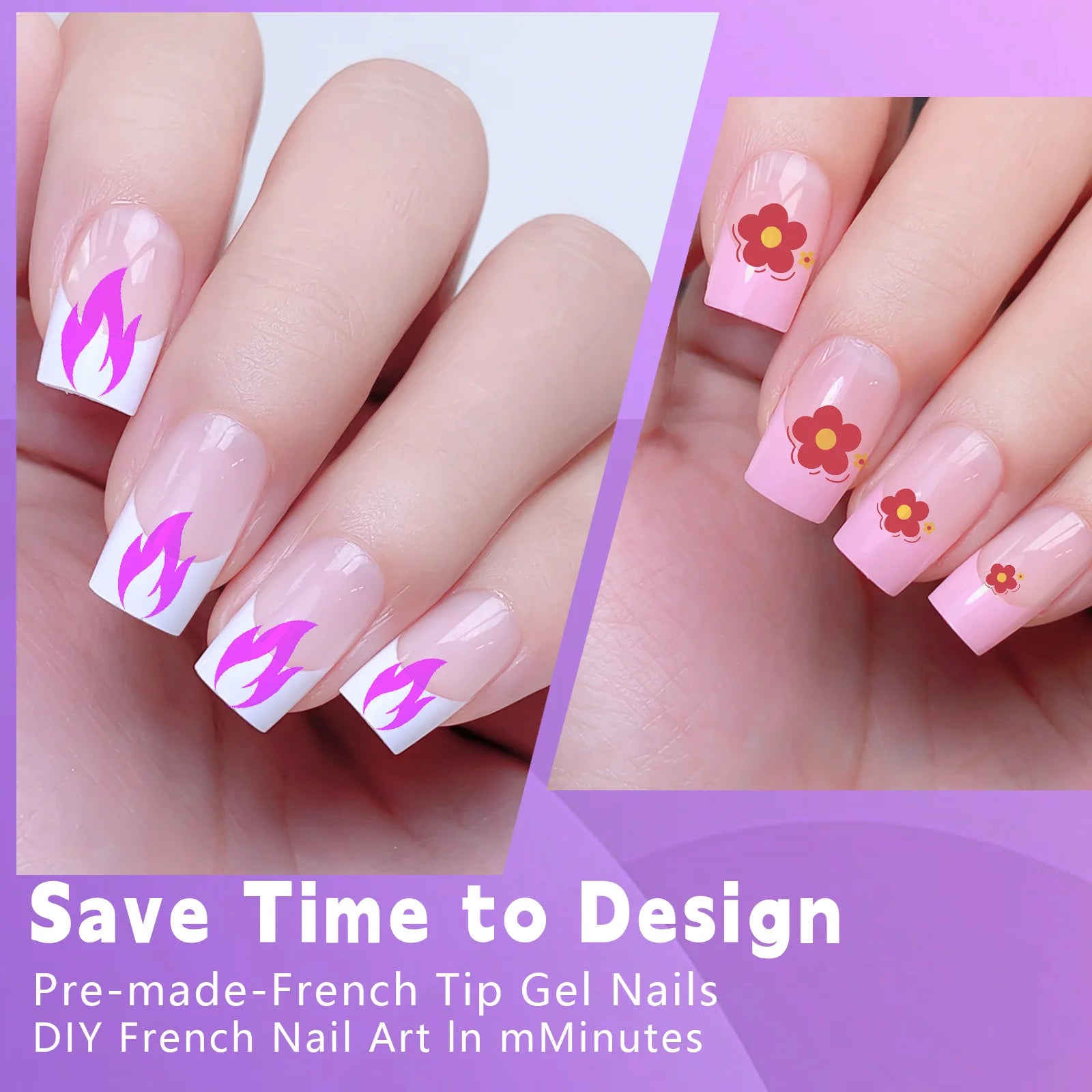 LumiFrench 120 Nail Tips Set