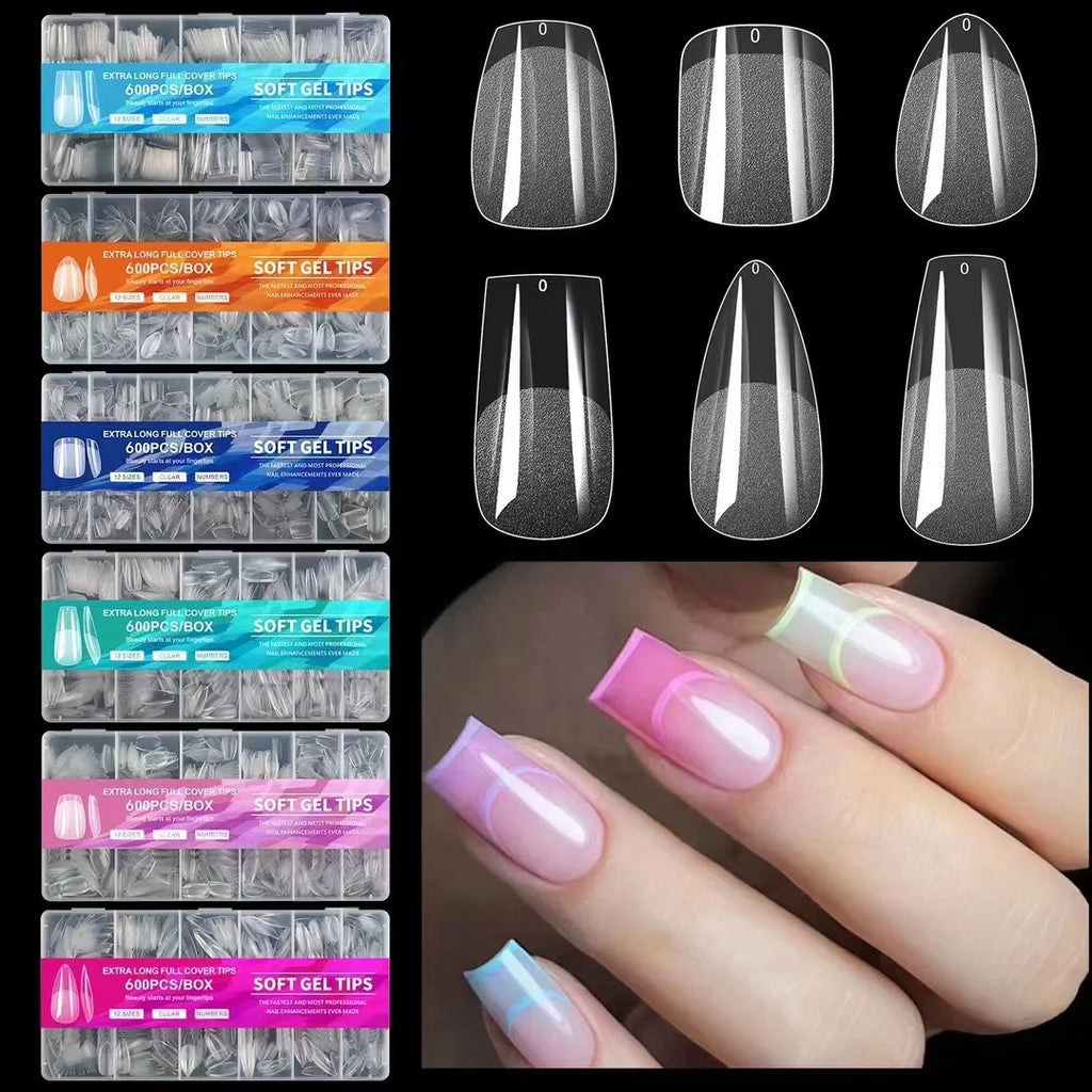 GlamShape 600 Nail Tips Set