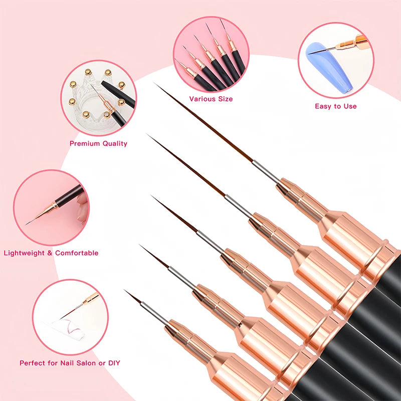 LumiLine Nail Art Brush Set