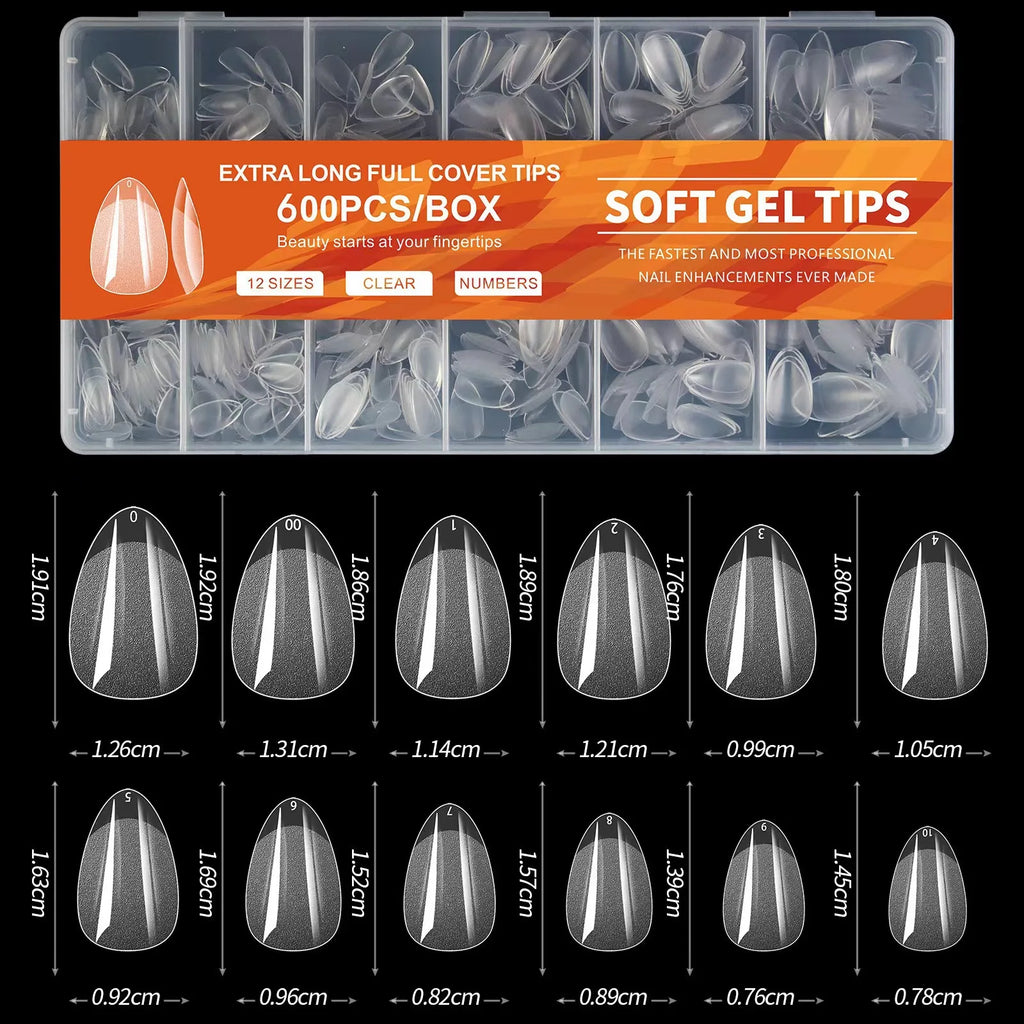 GlamShape 600 Nail Tips Set